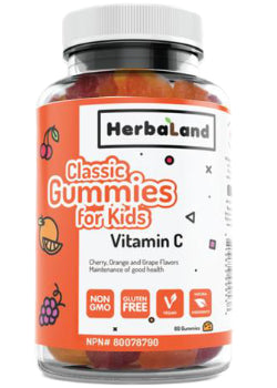 Classic Gummies For Kids: Vitamin C (Cherry Orange & Grape) - 60 Gummies