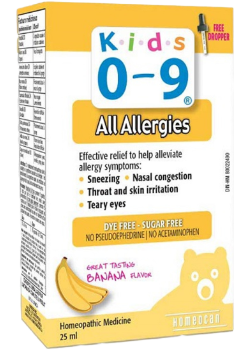 Kids 0-9 Allergy (Banana) - 25ml + BONUS