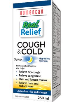 Real Relief Cough & Cold Syrup Nighttime Formula - 250ml