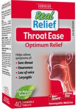 Real Relief Throat Ease - 40 Chew Tabs