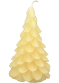Pure Beeswax Candle Ornamental Yule Tree (Pearl) - 4 1/2 x 2 1/2 Inches