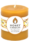 Pure Beeswax Candle Round Pillar (Natural) - 3 x 3