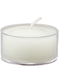 Pure Beeswax Candle Tea Light (Pearl) With Clear Plastic Cup
