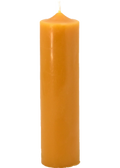 Pure Beeswax Candlestick - 6 Inch Column