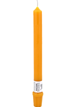 Pure Beeswax Candlestick - 9 Inch Base