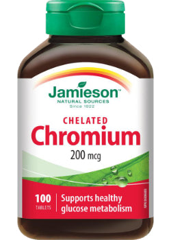 Chelated Chromium 200mcg - 100 Tabs