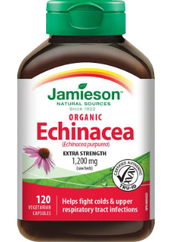 Organic Echinacea Extra Strength 1,200mg - 120 V-Caps