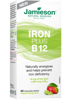 Iron Plus B-12 (Tropical Mango Lime) - 45 Chew Tabs