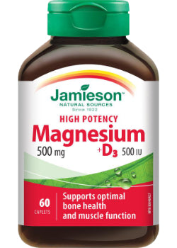 Magnesium 500mg + D3 500iu - 60 Caps