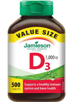 Vitamin D 1,000iu - 500 Tabs
