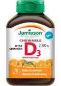 Extra Strength D3 2,500iu (Tangy Orange) - 75 Chew Tabs