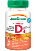 Extra Strength D3 2,500iu (Juicy Peach) - 45 Gummies