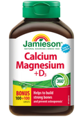 Calcium Magnesium + D3 - 100 + 100 Caps BONUS SIZE