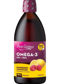 Sea-Licious Omega-3 1,500mg (Raspberry Lemonade) - 500ml + BONUS