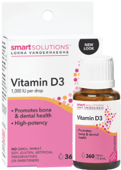 Vitamin D3 Droplets 1,000iu - 11.4ml - Lorna Vanderhaeghe