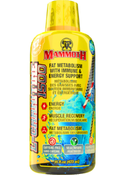 Mammoth L-Carnitine 1500 (Blue Razz Slushie) - 473ml