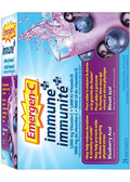 Emergen-C Immune Plus C + D (Blueberry Acai) - 24 + 24 Packets FREE