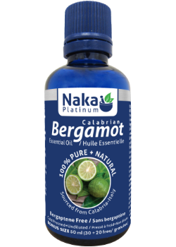 100% Pure Bergamot Essential Oil (Bergaptene Free) - 50ml + BONUS