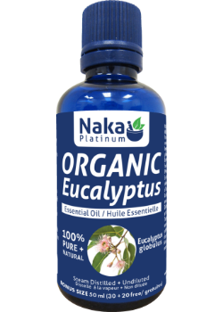 100% Pure Eucalyptus Essential Oil (Organic) - 50ml + BONUS