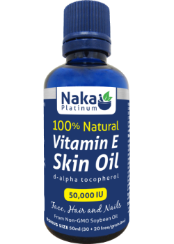 100% Natural Vitamin E Skin Oil 50,000iu - 50ml