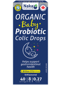 Baby Probiotic Colic Drops 1 Billion CFU (Organic, Unflavoured) - 8ml