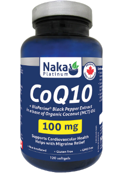 CoQ10 +Bioperine Black Pepper Extract 100mg - 120 Softgels