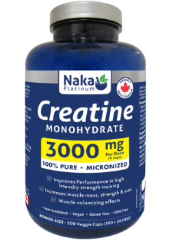 Creatine Monohydrate 3000mg - 200 + 200 V-Caps FREE