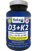 D3 + K2 (Mk-7 Form) 1,000iu + 120mcg - 150 Softgels + BONUS