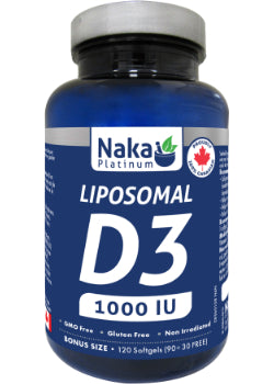 Liposomal Vitamin D3 1,000iu - 120 + 120 Softgels FREE