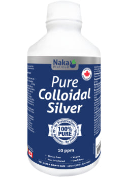 Pure Colloidal Silver - 600ml + 120ml Spray FREE