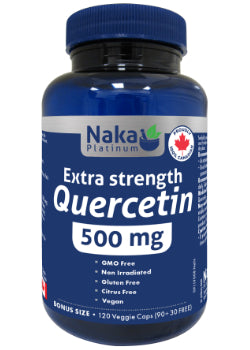 Extra Strength Quercetin 500mg - 120 V-Caps + BONUS