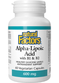 Alpha-Lipoic Acid 600mg With B-1 & B-2 - 60 V-Caps