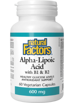 Alpha-Lipoic Acid 600mg With B-1 & B-2 - 60 V-Caps