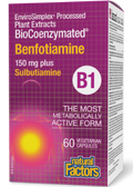 BioCoenzymated Vitamin B-1 Benfotiamine 150mg + Sulbutiamine - 60 V-Caps