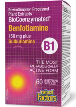 BioCoenzymated Vitamin B-1 Benfotiamine 150mg + Sulbutiamine - 60 V-Caps