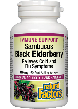 Black Elderberry Extract 100mg - 60 Softgels