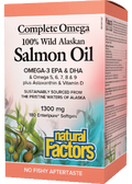 CompleteOmega Salmon Oil 1,300mg - 180 Clear Enteric Softgels