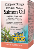 CompleteOmega Salmon Oil 1300mg - 90 Clear Enteric Softgels