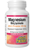 Magnesium Bisglycinate 100mg Plus L-Theanine 125mg - 90 V-Caps