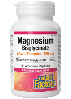 Magnesium Bisglycinate 100mg Plus L-Theanine 125mg - 90 V-Caps