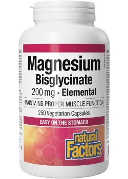 Magnesium Bisglycinate 200mg Elemental - 250 V-Caps + BONUS