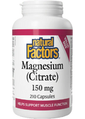 Magnesium Citrate 150mg - 210 Caps + BONUS
