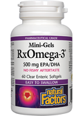 Mini-Gels RxOmega-3 500mg EPA/DHA - 60 Enteripure Softgels