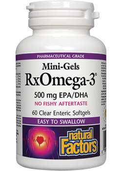 Mini-Gels RxOmega-3 500mg EPA/DHA - 60 Enteripure Softgels
