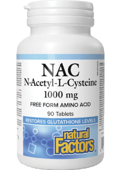NAC (N-Acetyl-L-Cysteine) 1,000mg - 90 Tabs
