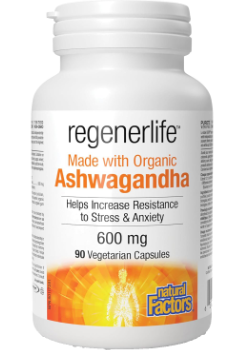 Regenerlife Ashwagandha 600mg (Organic) - 90 V-Caps
