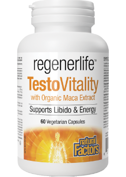 Regenerlife TestoVitality With Organic Maca Extract - 60 V-Caps