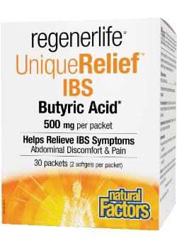 RegenerLife UniqueRelief IBS Butyric Acid 500mg - 30 Packets