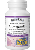 Stress-Relax Ashwaganda 600mg - 60 V-Caps