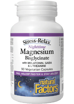 Stress-Relax Nighttime Magnesium Bisglycinate - 90 V-Caps